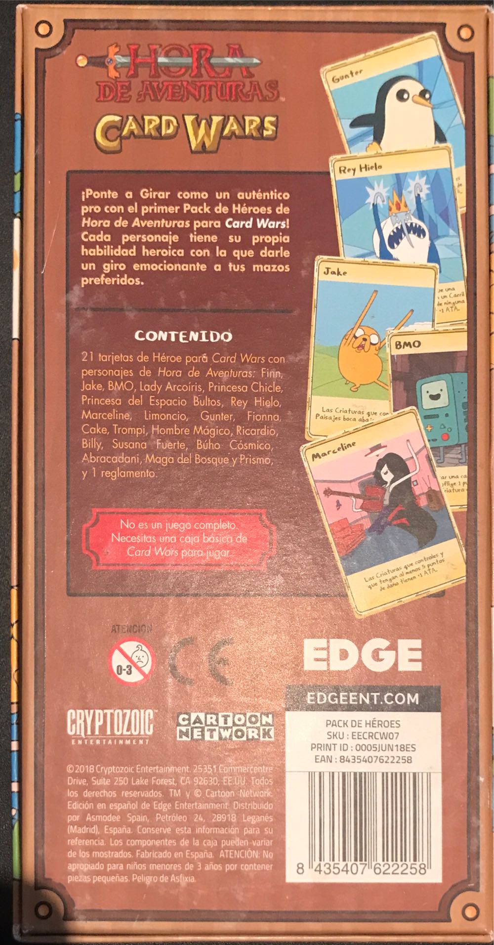 Card Wars Pack De Heroes Libreria  board game collectible [Barcode 8435407622258] - Main Image 2