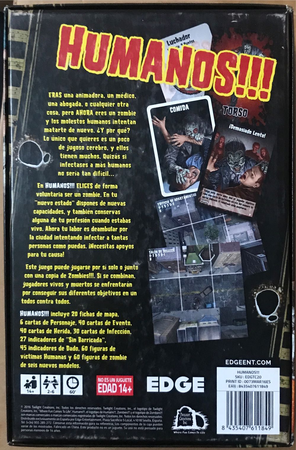 Humanos!!!  board game collectible [Barcode 8435407611849] - Main Image 2