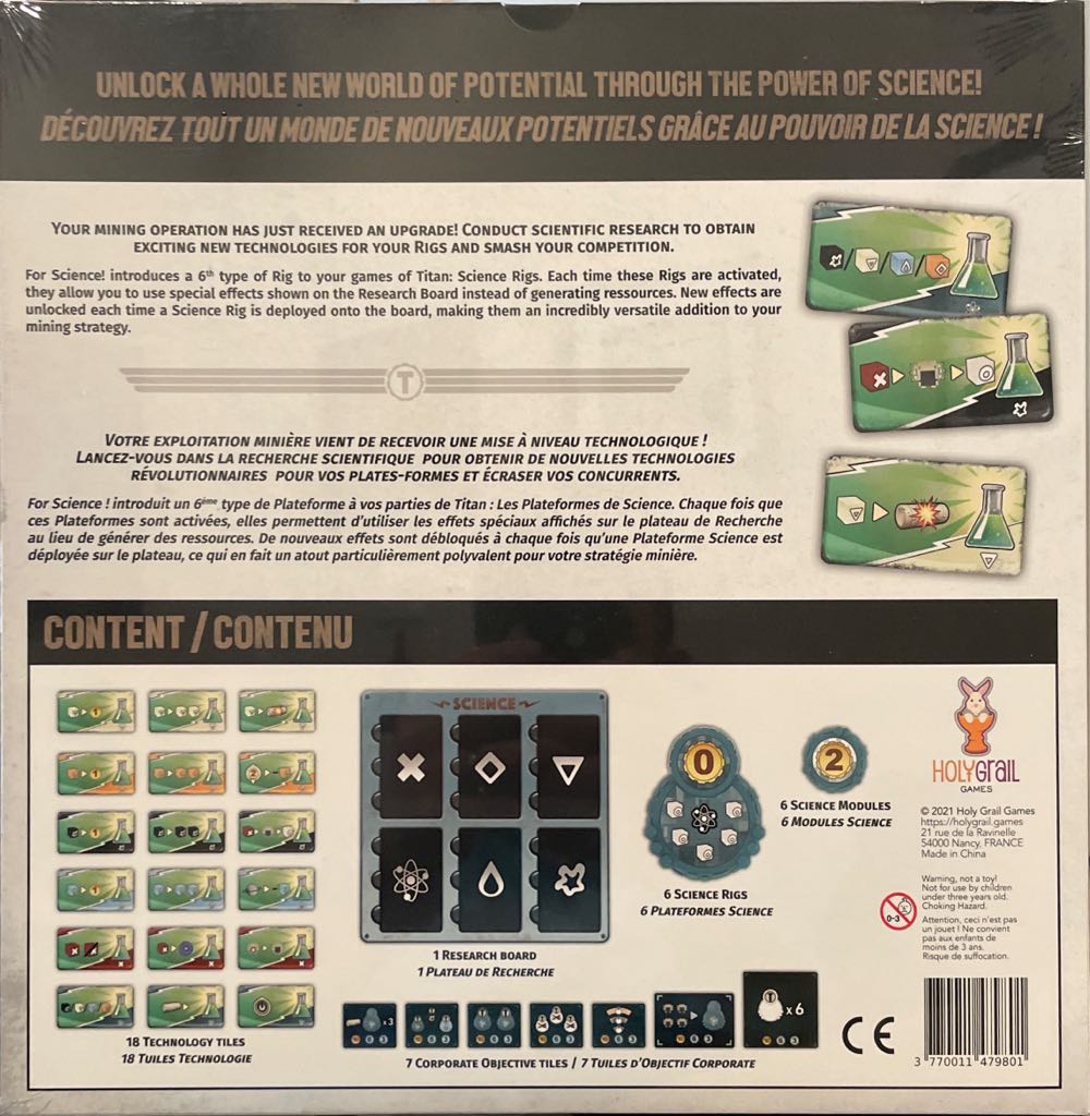 Titan: For Science  board game collectible [Barcode 3770011479801] - Main Image 2
