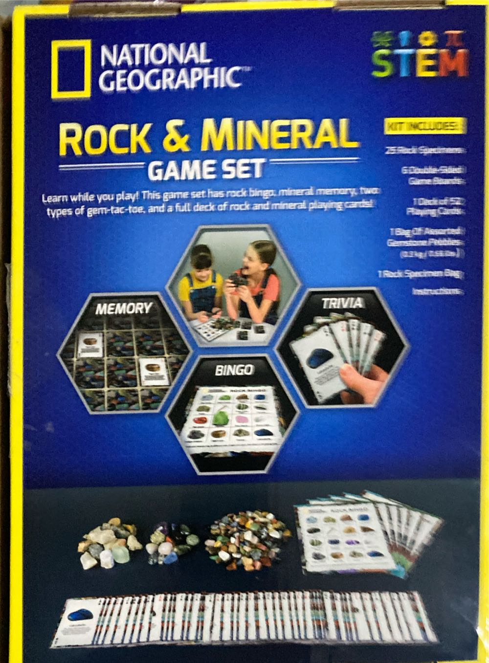 National Geographic Rock & Minerals  (1-6) board game collectible [Barcode 816448029387] - Main Image 2