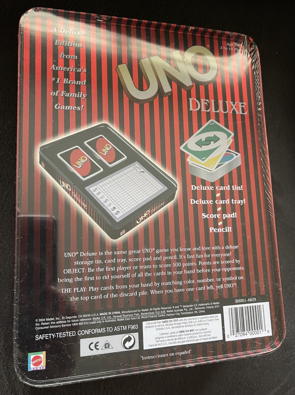 Uno Deluxe Tin  board game collectible - Main Image 2