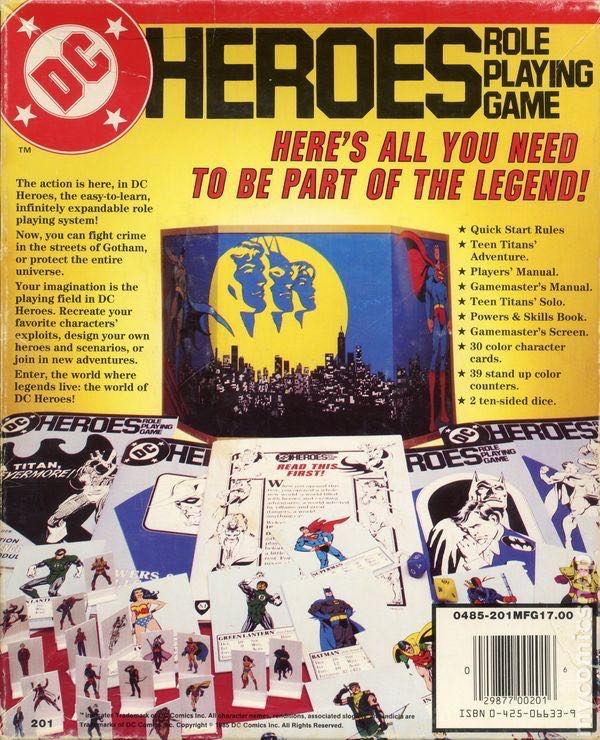 DC Heroes Role Playing Game  (2 or more) board game collectible [Barcode 029877002016] - Main Image 2