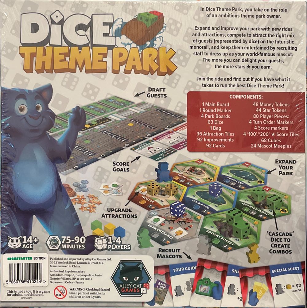 Dice Theme Park  (1-4) board game collectible [Barcode 5060756410244] - Main Image 2