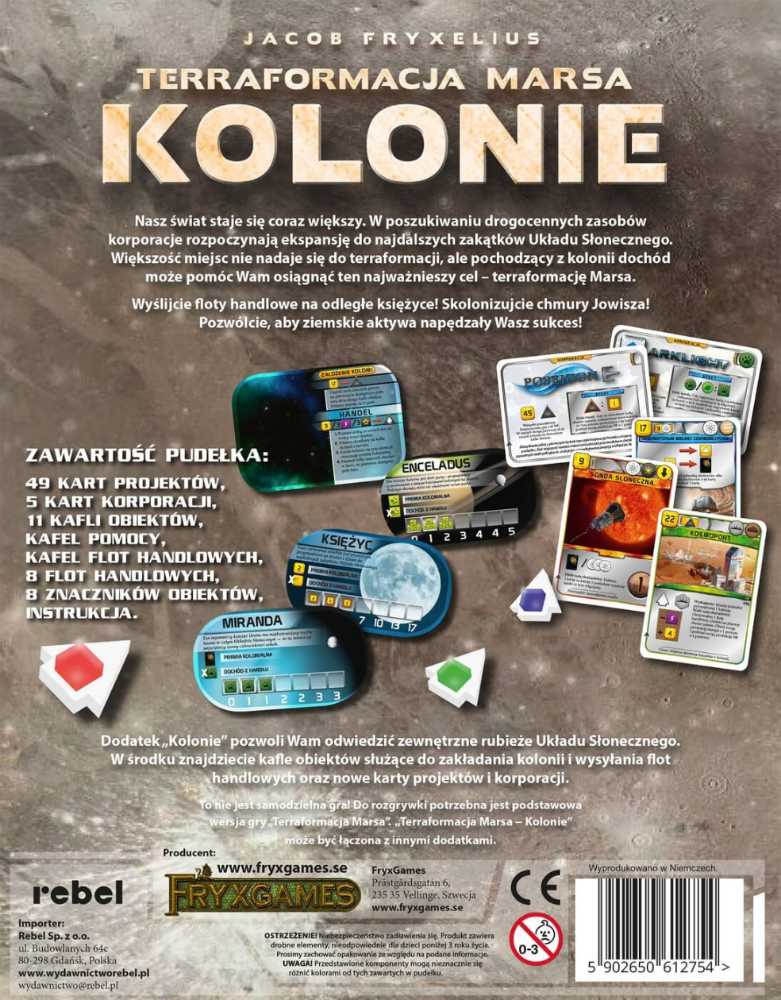 Terraformacja Marsa: Kolonie  (1-5) board game collectible [Barcode 5902650612754] - Main Image 2
