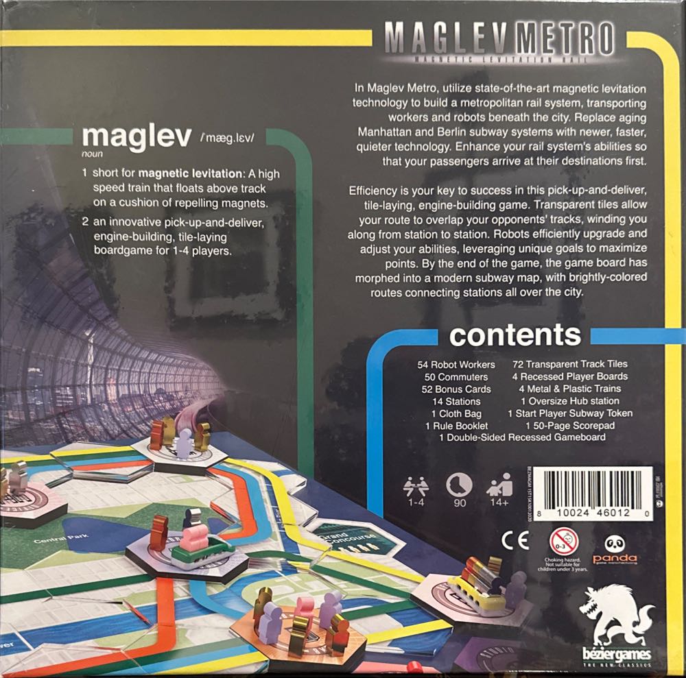 Maglev Metro  (1-4) board game collectible [Barcode 810024460120] - Main Image 2
