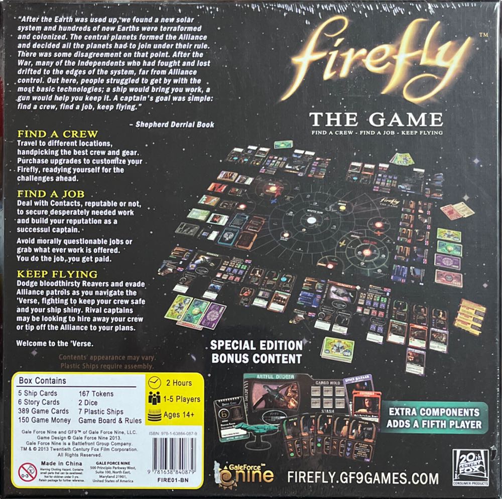 Firefly: The Game  (1-5) board game collectible [Barcode 9781638840879] - Main Image 2