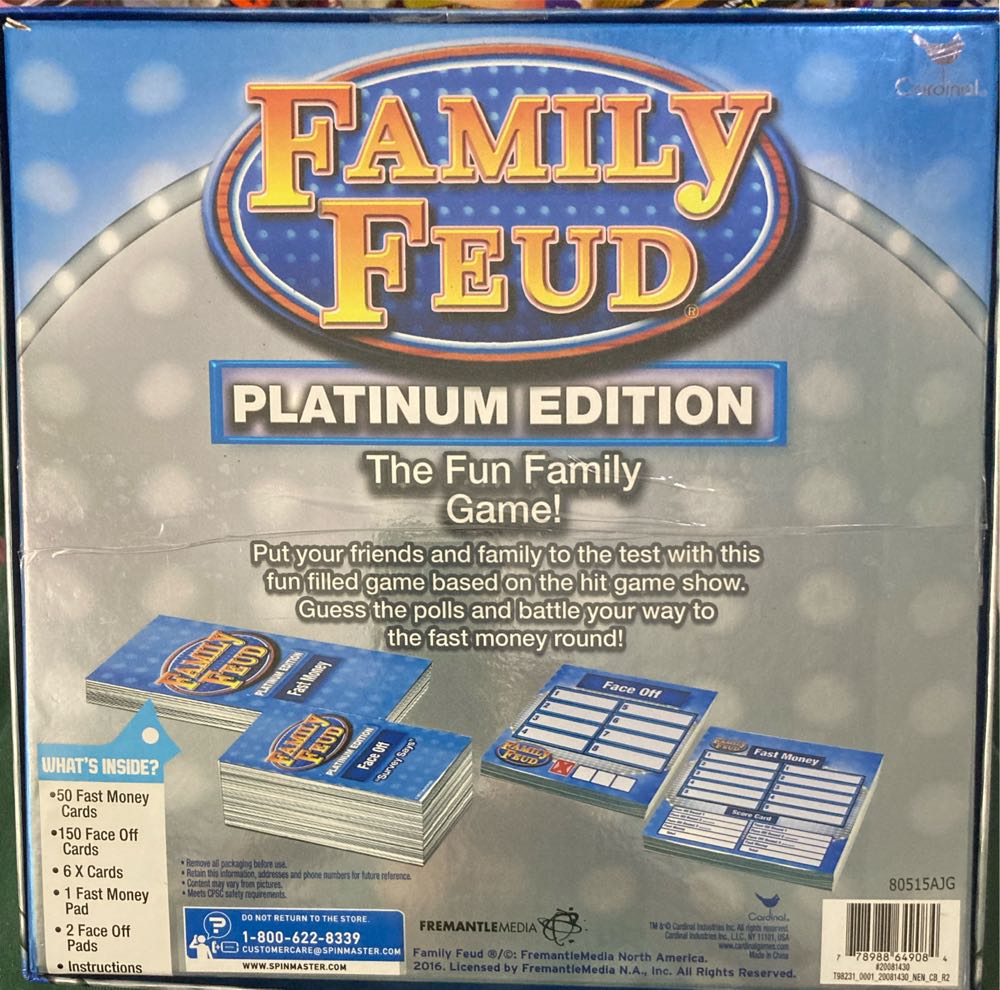 Family Feud: Platinum Edition  (2+) board game collectible [Barcode 778988649084] - Main Image 2
