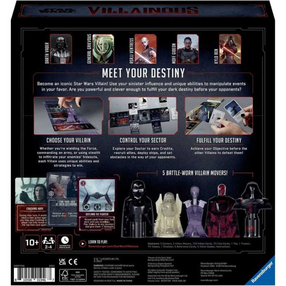 Villainous, Star Wars: Power Of The Dark Side  (2-5) board game collectible [Barcode 810558019467] - Main Image 4