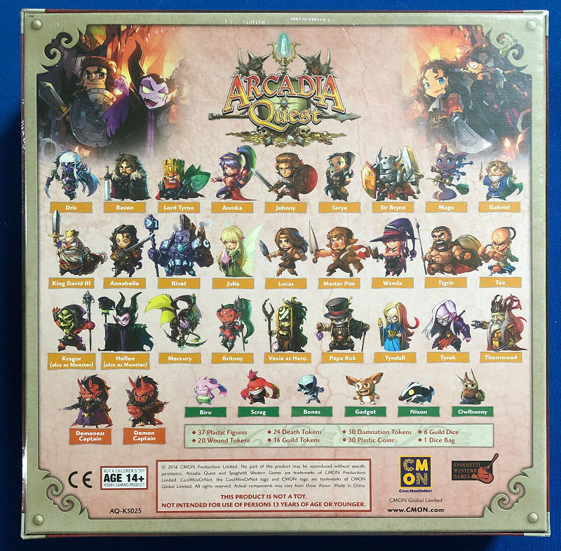 Arcadia Quest: Hell Of A Box  board game collectible - Main Image 2