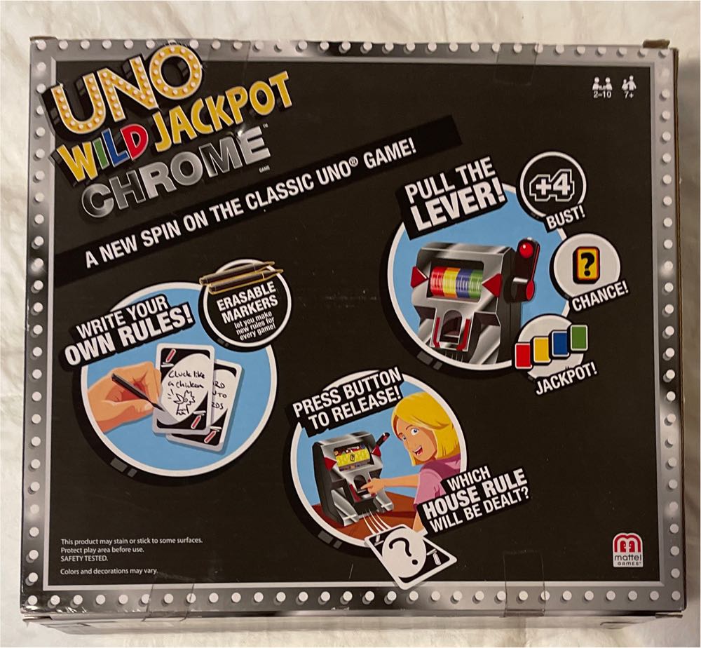 Uno Wild Jackpot Chrome Edition  board game collectible - Main Image 2