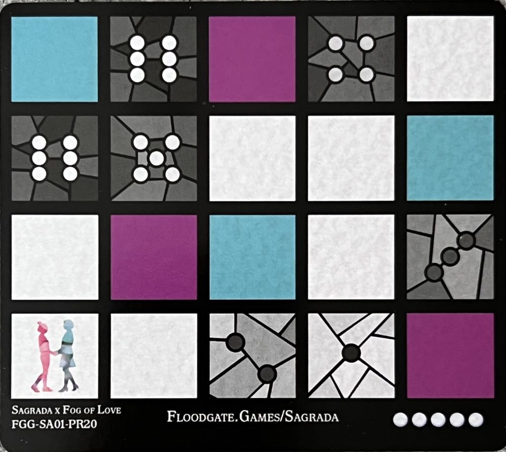 Sagrada: Sagrada x Fog of Love Crossover Promos  board game collectible - Main Image 3