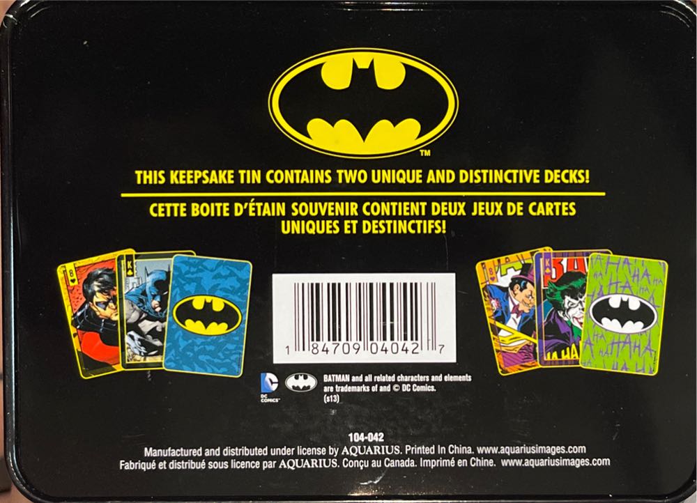 Batman Special Edition Playing Cards  board game collectible - Main Image 2