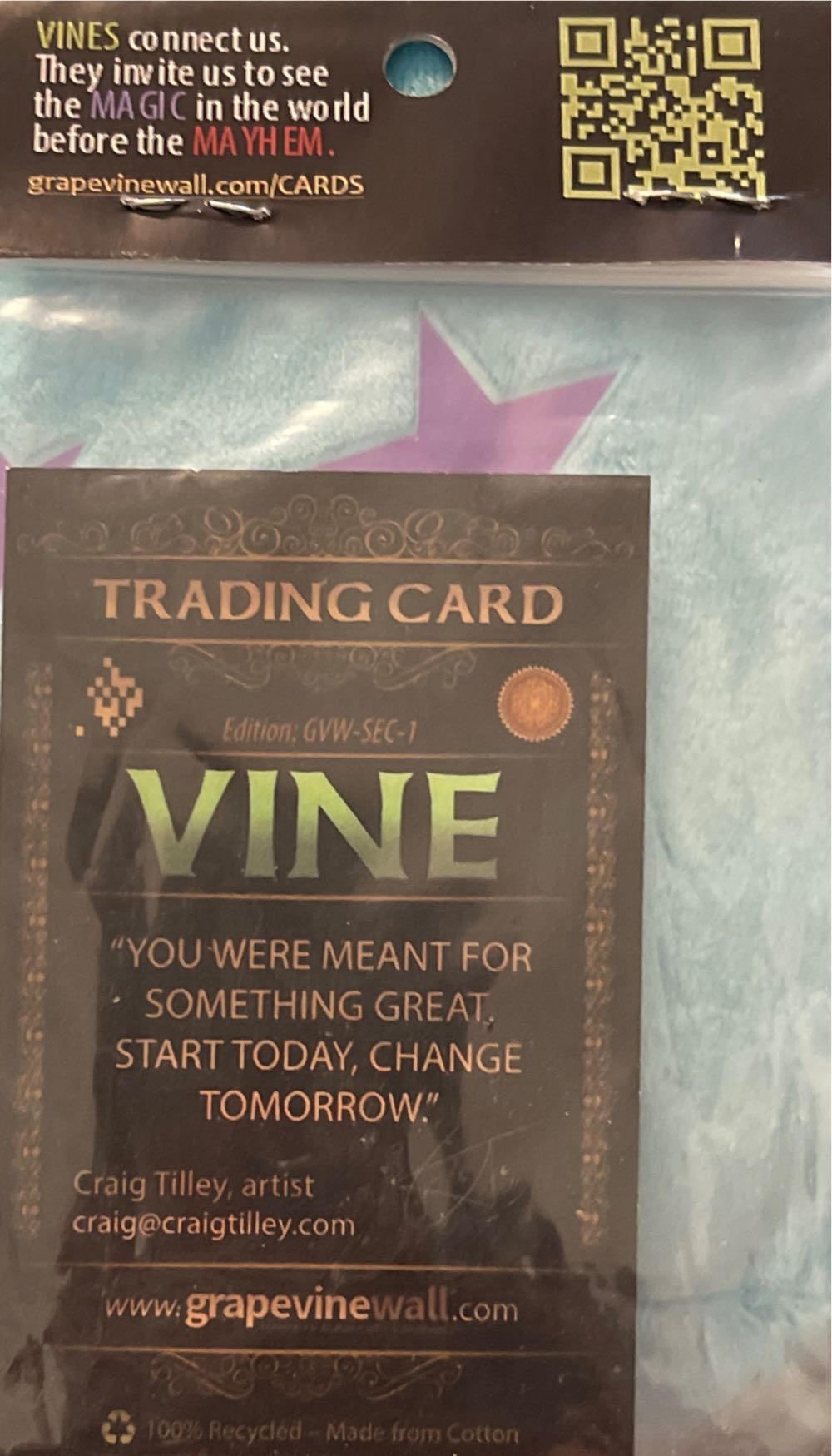 Vines Trading Card Tangled  board game collectible - Main Image 2