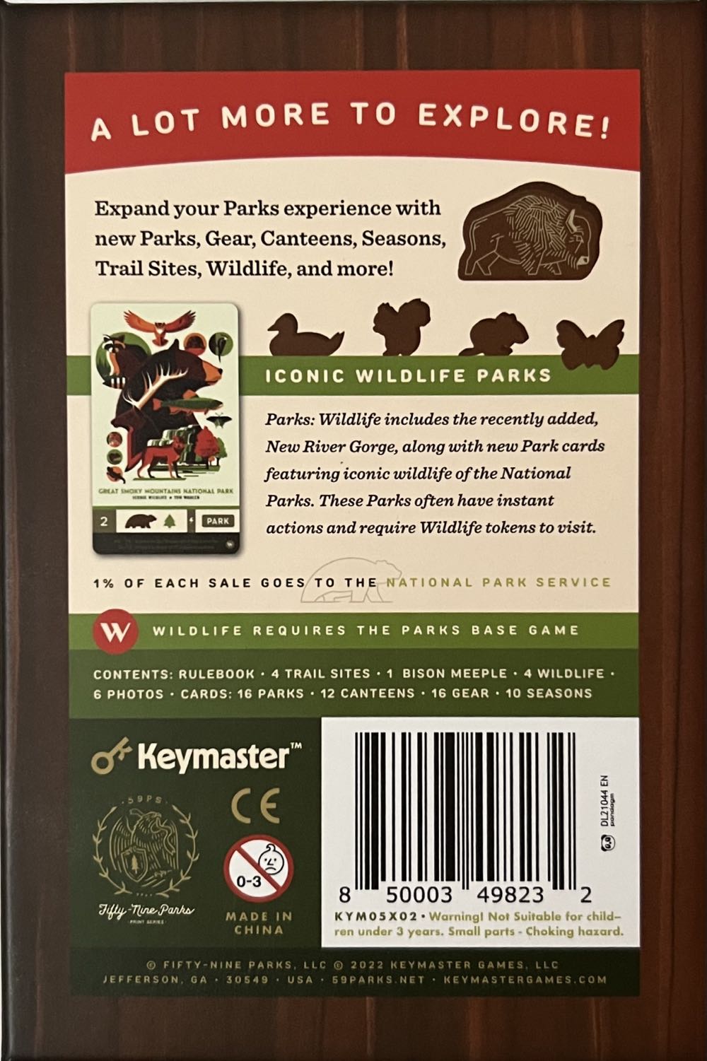 Parks: Wildlife  (1-5) board game collectible [Barcode 850003498232] - Main Image 2
