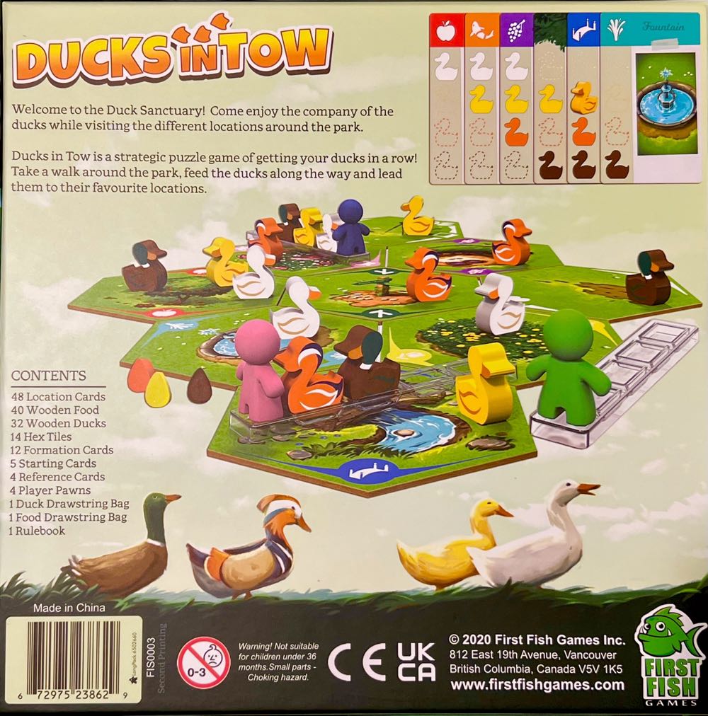 Ducks in Tow  (1-4) board game collectible [Barcode 672975238629] - Main Image 2