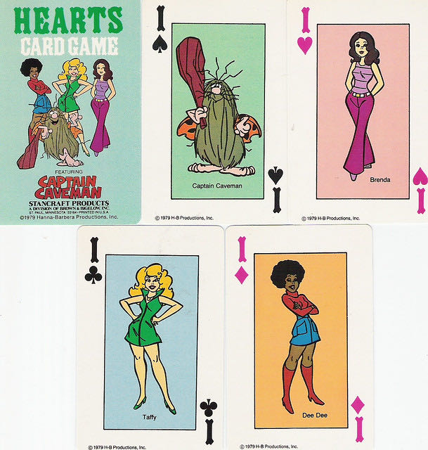 Captain Caveman Hearts Card Game  board game collectible [Barcode 041187083233] - Main Image 2