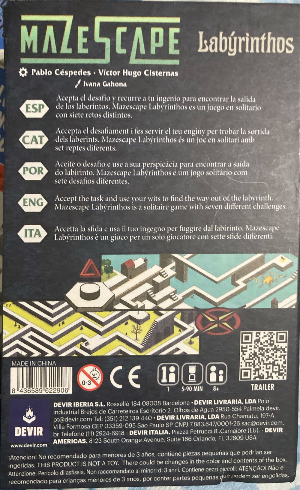 Mazescape: Labyrinthos  (1) board game collectible [Barcode 8436589622906] - Main Image 2