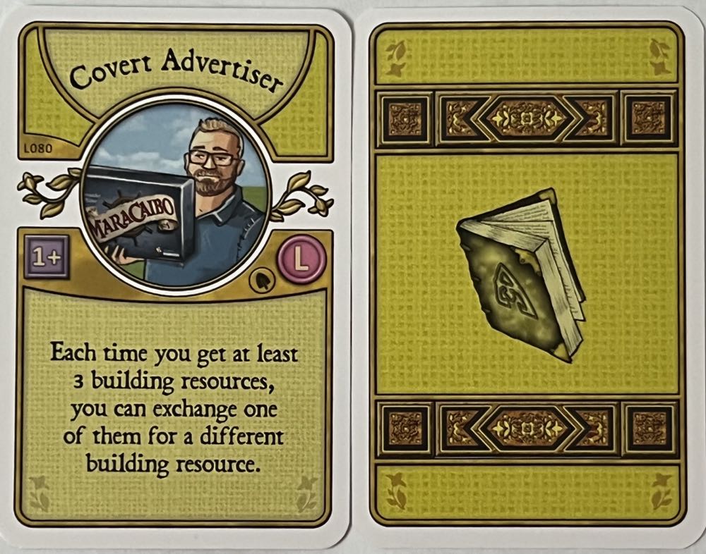 Agricola: Covert Advertiser (L)  board game collectible - Main Image 2