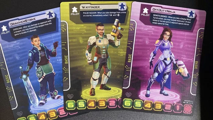 Tiny Epic Mechs: Man vs Meeple Promos  board game collectible - Main Image 2