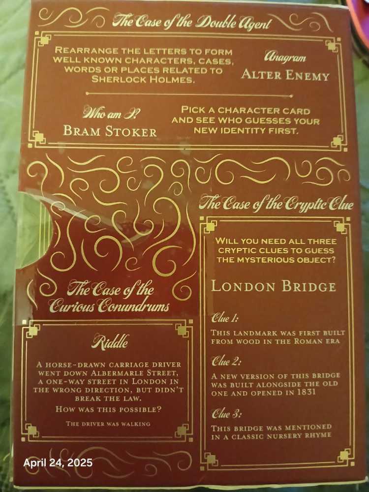 The Challenge Trilogy Mystery Games  (2 TO 4) board game collectible [Barcode 5060506538969] - Main Image 2