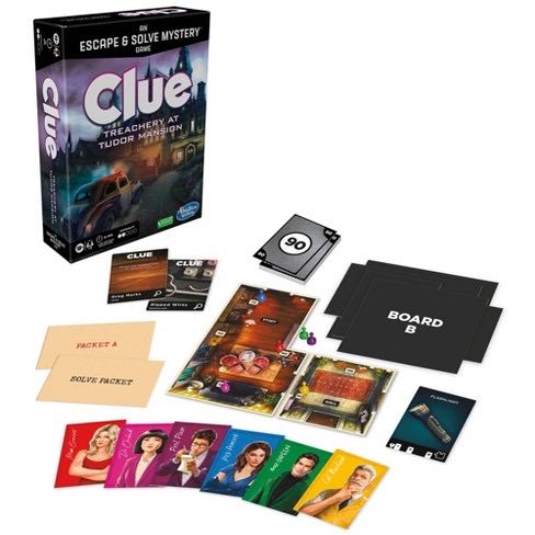 Clue: TREACHERY at TUDOR MANSION  (1-6) board game collectible [Barcode 195166188850] - Main Image 2