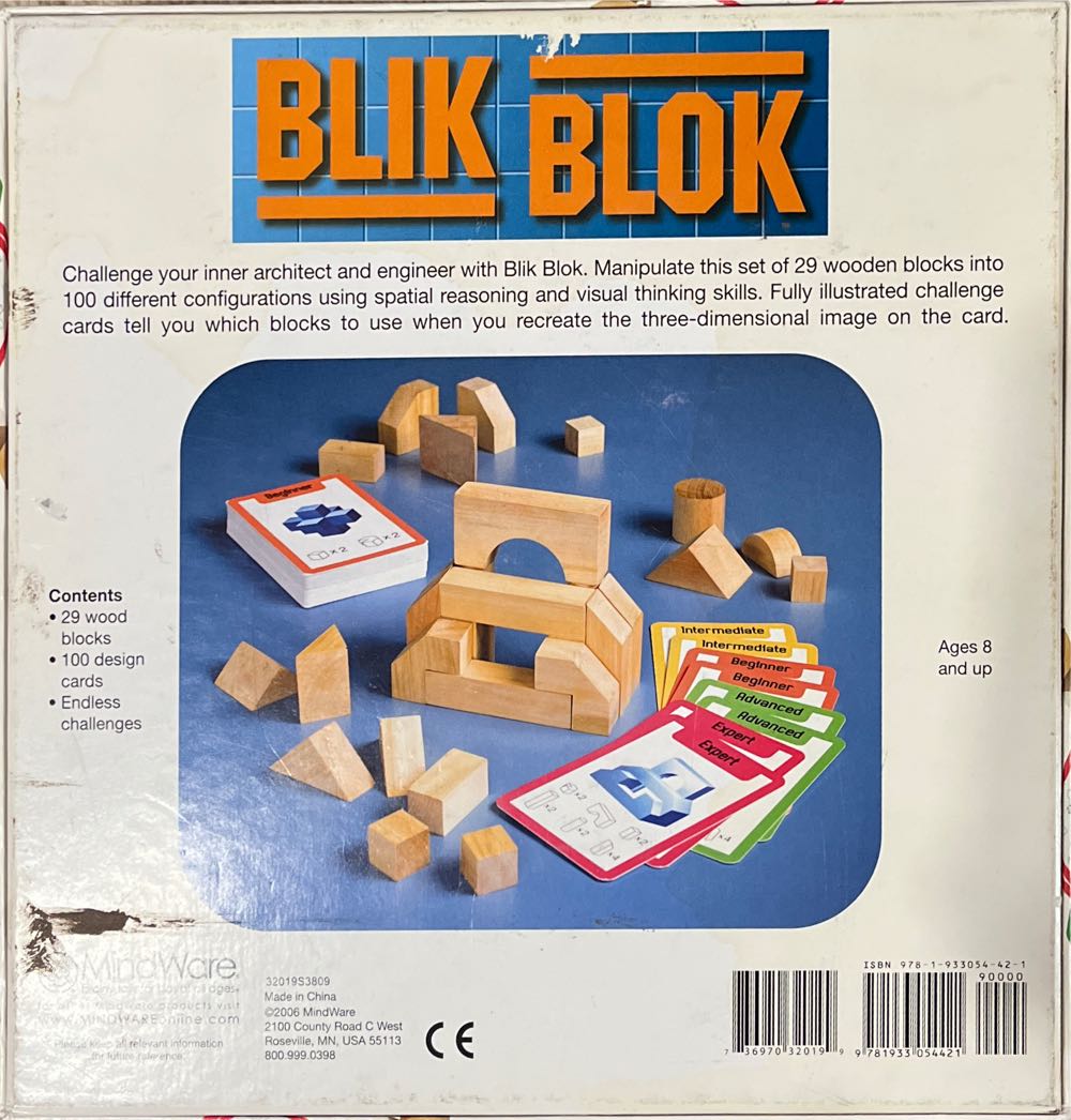 Blik Blok  board game collectible [Barcode 736970320199] - Main Image 2