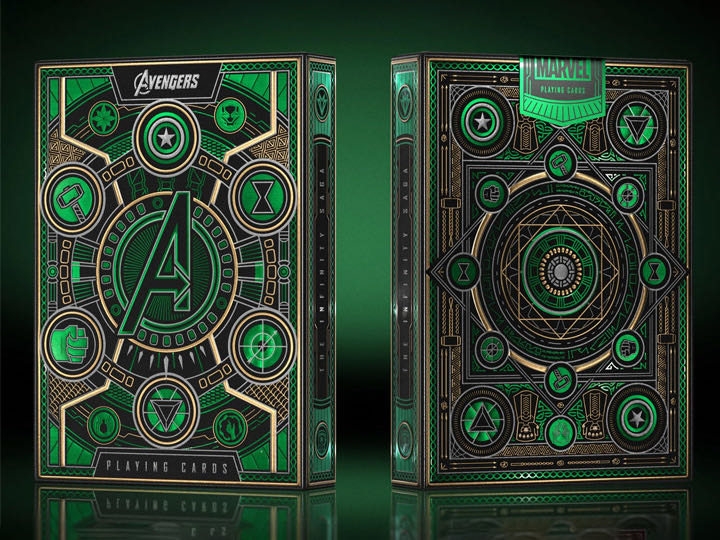Avengers Playing Cards Green  board game collectible - Main Image 2