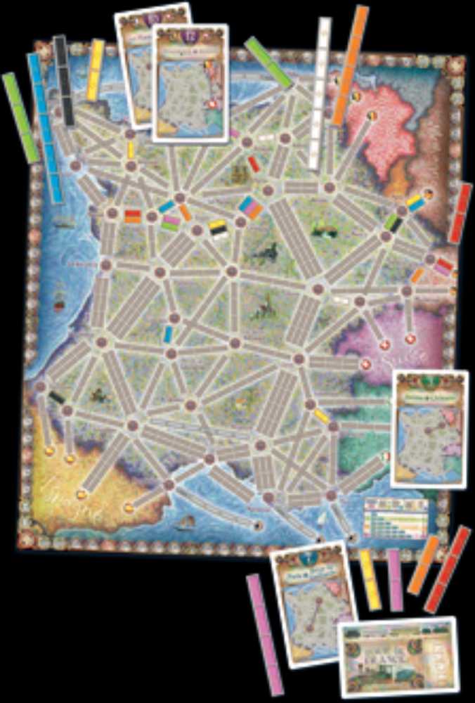 Ticket to Ride: Map Collection 6: France  (2-6) board game collectible [Barcode 824968211281] - Main Image 2