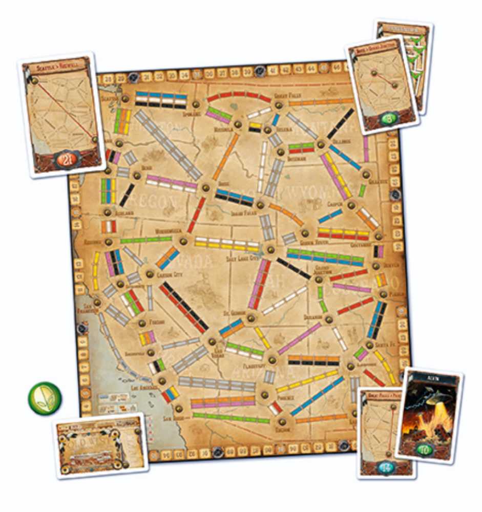 Ticket to Ride: Map Collection 6: France  (2-6) board game collectible [Barcode 824968211281] - Main Image 3