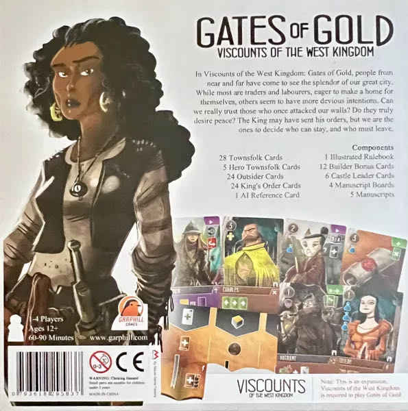 Viscounts of the West Kingdom: Gates of Gold  (1-4) board game collectible [Barcode 793618295837] - Main Image 2