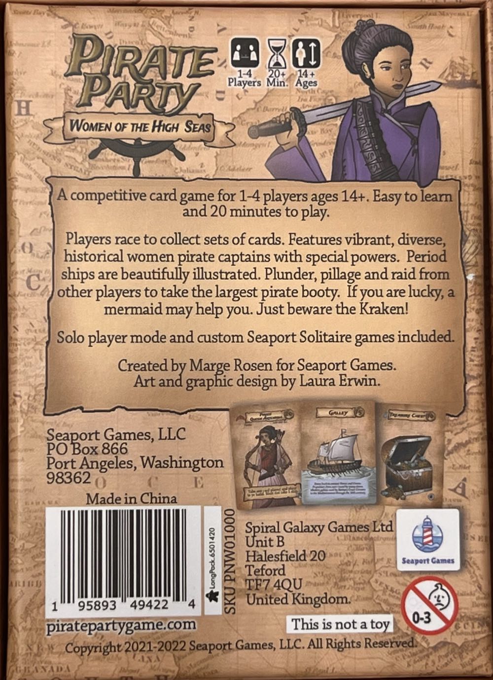 Pirate Party: Women of the High Seas  (1-4) board game collectible [Barcode 195893494224] - Main Image 2