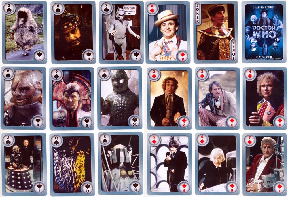 Collectors Edition Doctor Who Playing Cards  board game collectible [Barcode 5060029854355] - Main Image 3