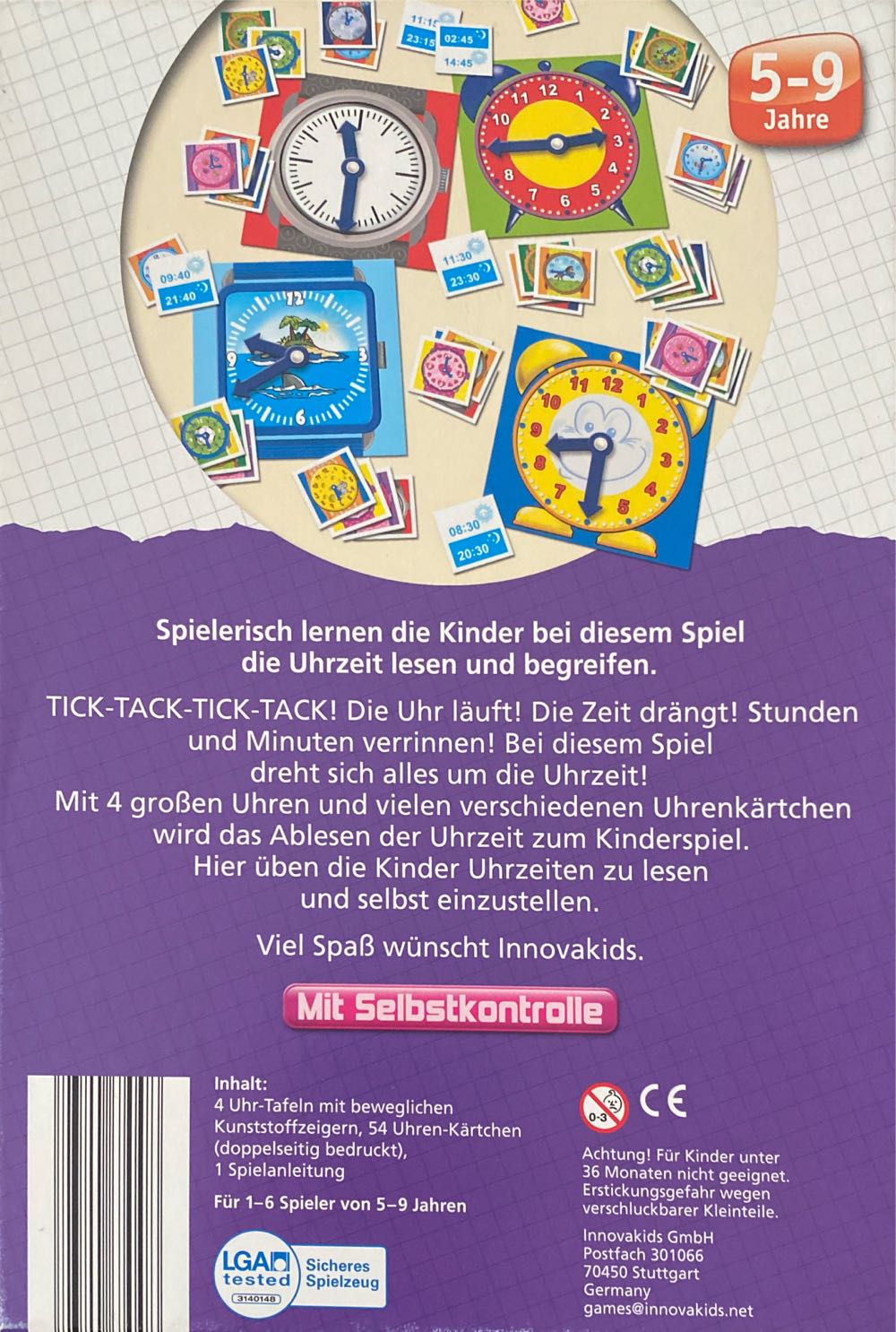 Die Uhr  (1-6) board game collectible [Barcode 23207448] - Main Image 2