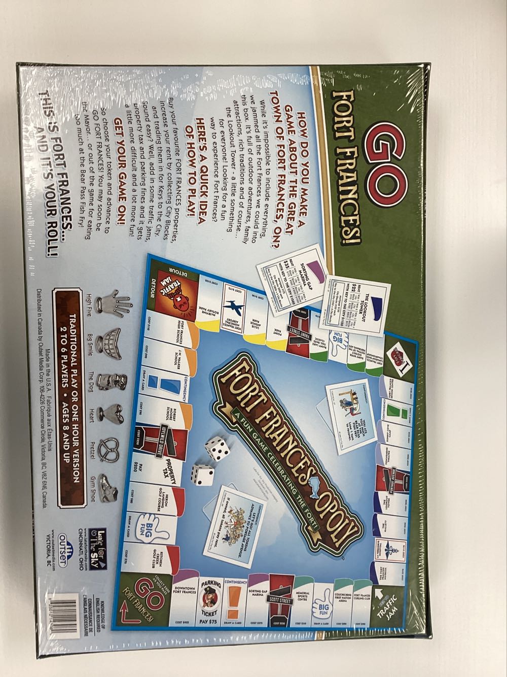 Fort Frances Monopoly  (2-6) board game collectible [Barcode 625012143080] - Main Image 2