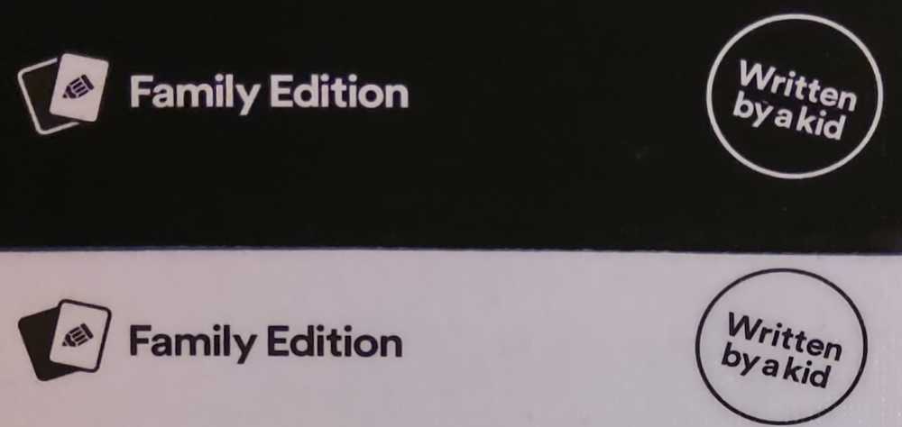 Cards Against Humanity: Family Edition: Written By Kids Pack  (4+) board game collectible [Barcode 817246020804] - Main Image 3