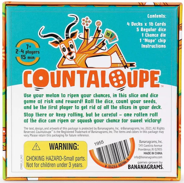 Countaloupe  (2-4) board game collectible [Barcode 855252007464] - Main Image 2