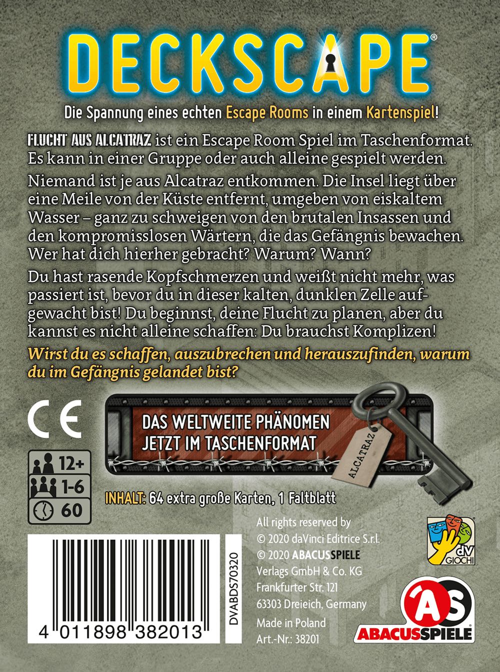 Abacusspiele Aba38201 Card Games None  (1-6) board game collectible [Barcode 4011898382013] - Main Image 2