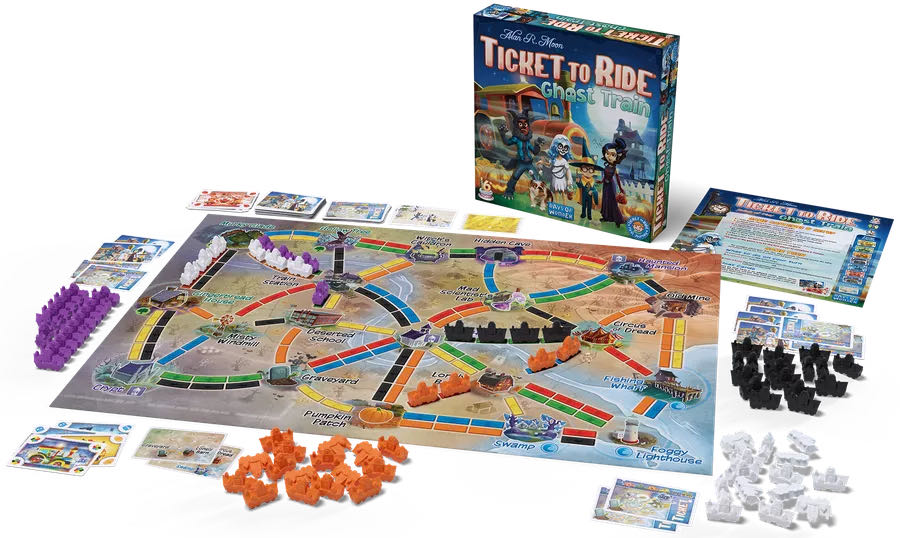 Ticket to Ride: Ghost Train  (2-4) board game collectible [Barcode 824968200353] - Main Image 3