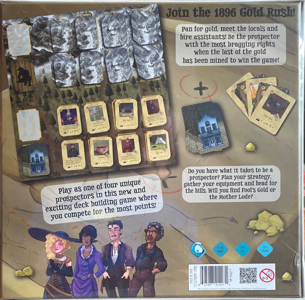 Klondike: The Canadian Gold Rush Game  (2-4) board game collectible [Barcode 627987414271] - Main Image 2