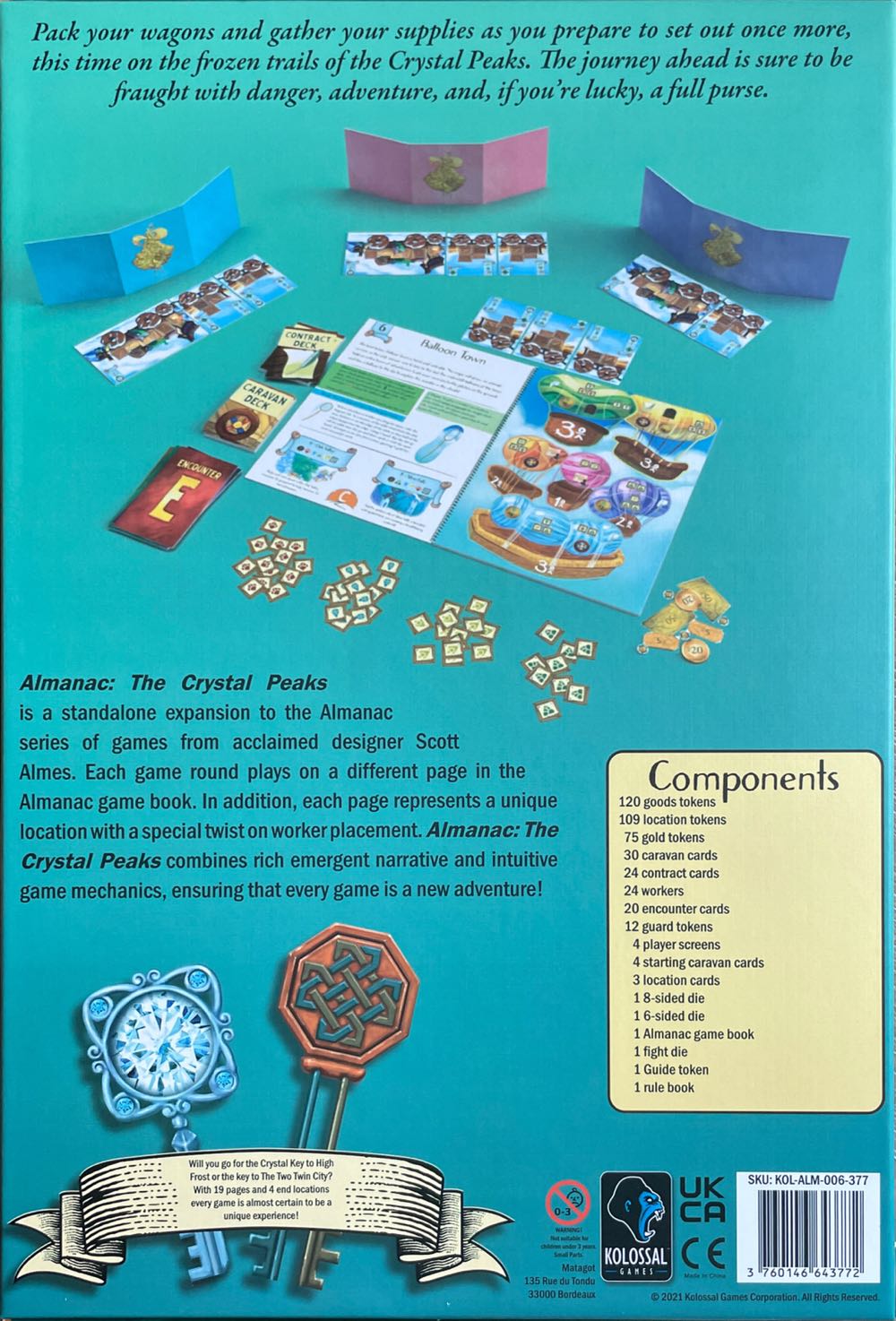 Almanac: The Crystal Peaks  board game collectible [Barcode 3760146646056] - Main Image 2