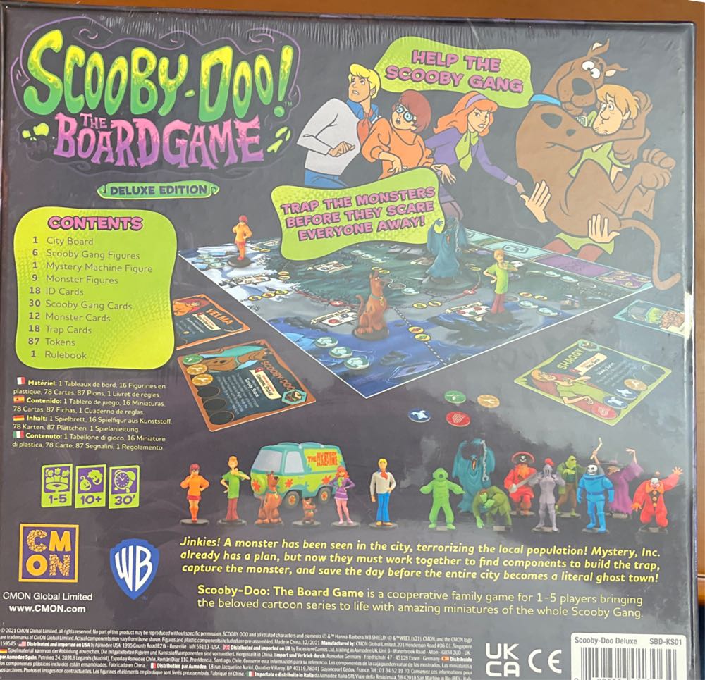 Scooby-Doo! Deluxe  (1-5) board game collectible [Barcode 889696013064] - Main Image 2