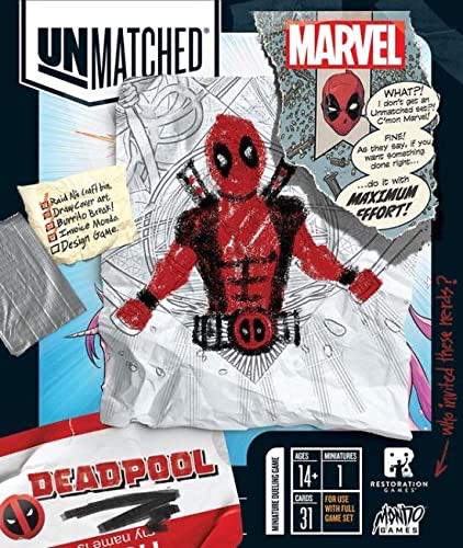 Unmatched: Marvel Deadpool 🏅  (2-4) board game collectible [Barcode 810041484970] - Main Image 1