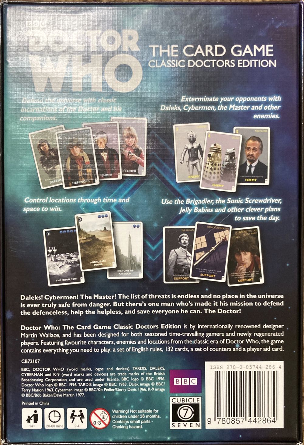 Doctor Who: Card Game - Classic Doctor’s Edition  board game collectible [Barcode 9780857442864] - Main Image 2