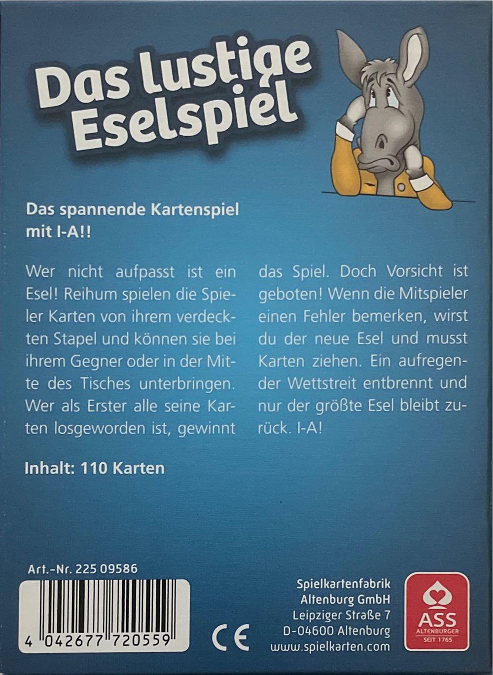 Das lustige Eselspiel  (2-8) board game collectible [Barcode 4042677720559] - Main Image 2