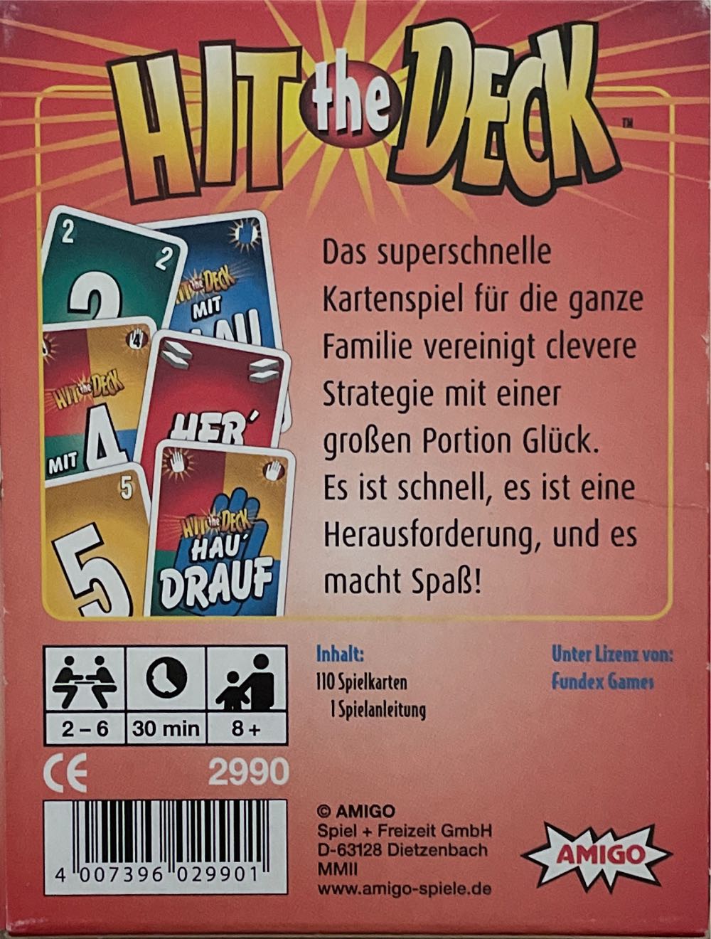 Hit The Deck  (2-6) board game collectible [Barcode 4007396029901] - Main Image 2