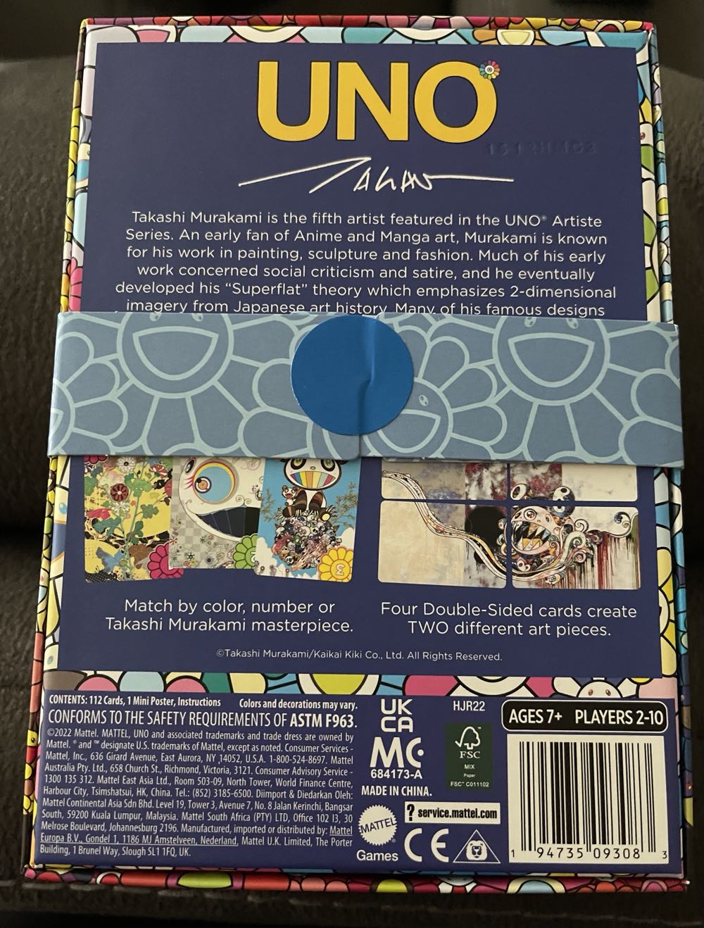 Mattel Creations Takashi Murakami Uno  board game collectible - Main Image 2