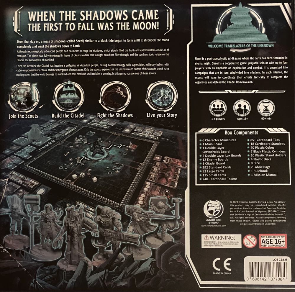 S.H.E.O.L. - Core Game  (1-4) board game collectible [Barcode 698142877064] - Main Image 2