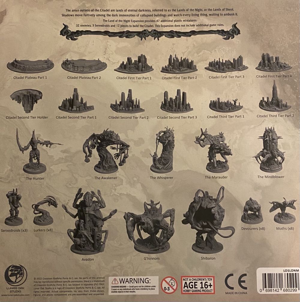 S.H.E.O.L. - Land Of Night  board game collectible [Barcode 698142680299] - Main Image 2