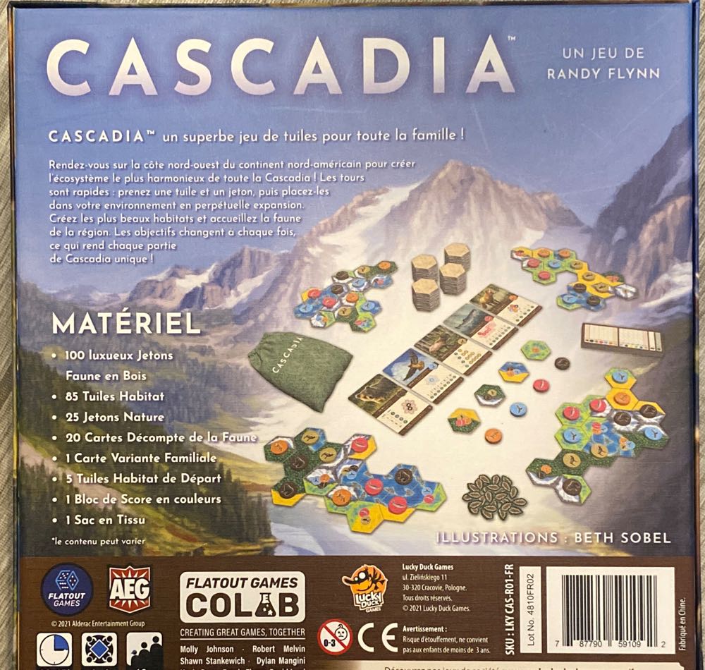 Cascadia  (2-4) board game collectible [Barcode 787790591092] - Main Image 2