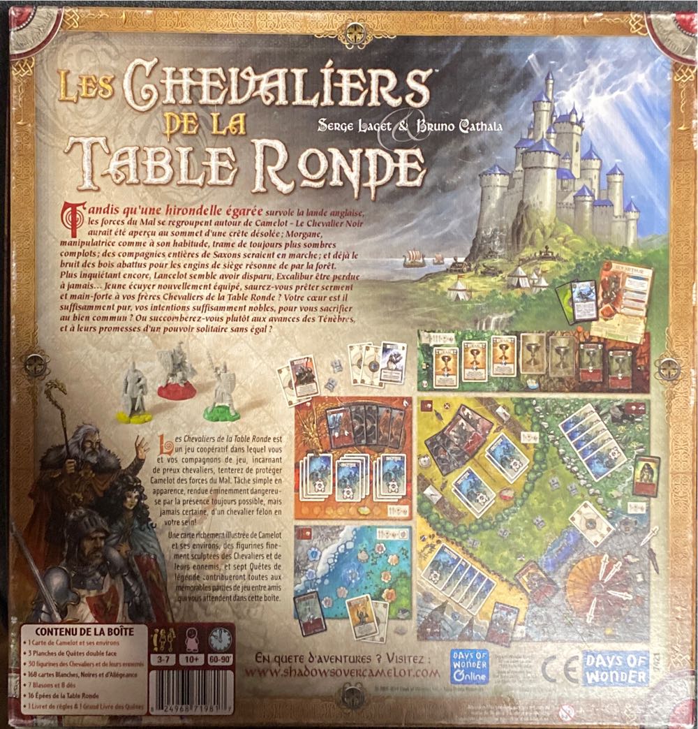 Les Chevaliers De La Table Ronde  (2-4) board game collectible [Barcode 824968719817] - Main Image 2